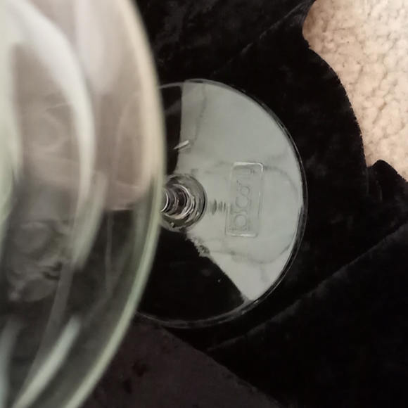 Toscany Tulip Design Etched Glasses Set of 3 - Picture 4 of 5